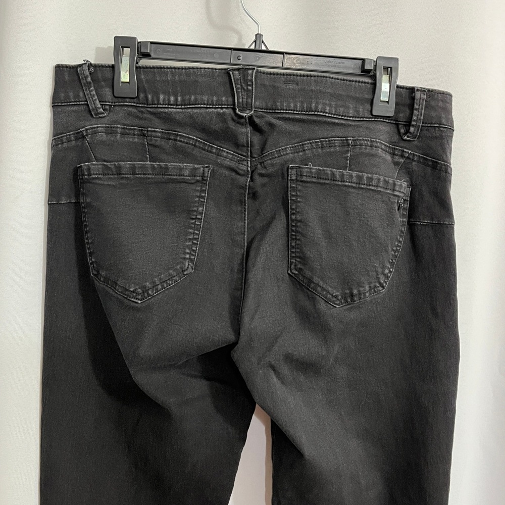 Democracy‎ Ab solution Jeans Women 12 Black Skinny Slimming Stretch Indie Sleaze - Picture 8 of 11